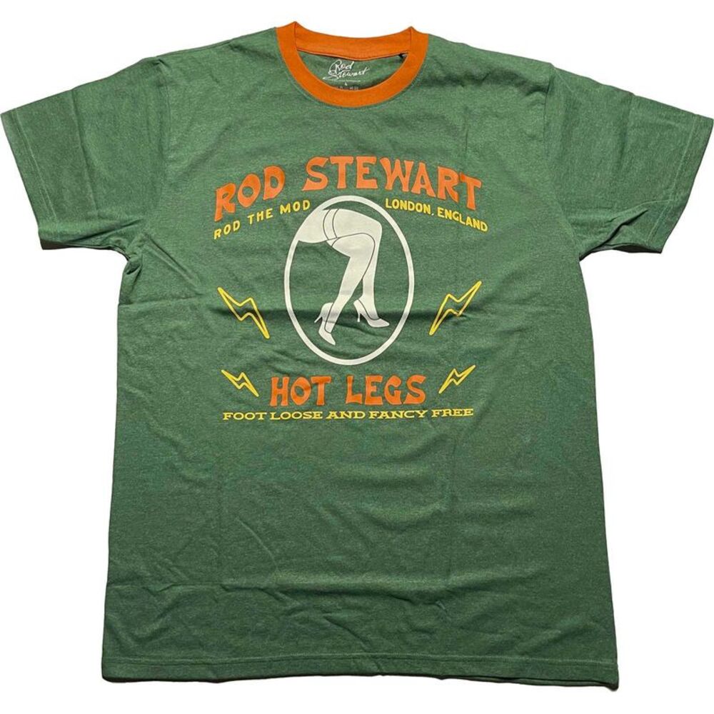 Rod Stewart Unisex Adult Hot Legs T-Shirt / Green